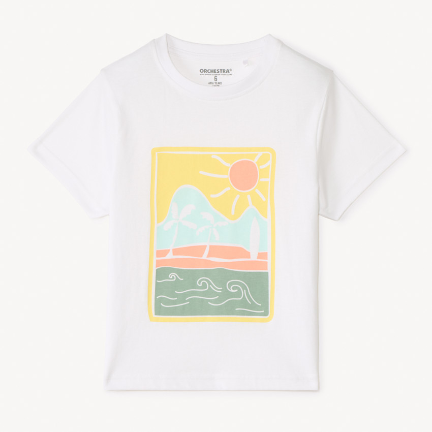 T-shirt με κοντά μανίκια από ζέρσεϊ με εκτύπωση για αγόρι 