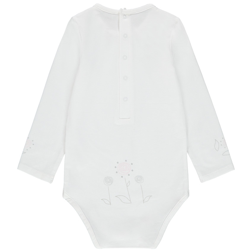 Μακρυμάνικο φορμάκι από βιολογικό βαμβάκι με φαντεζί στάμπες 