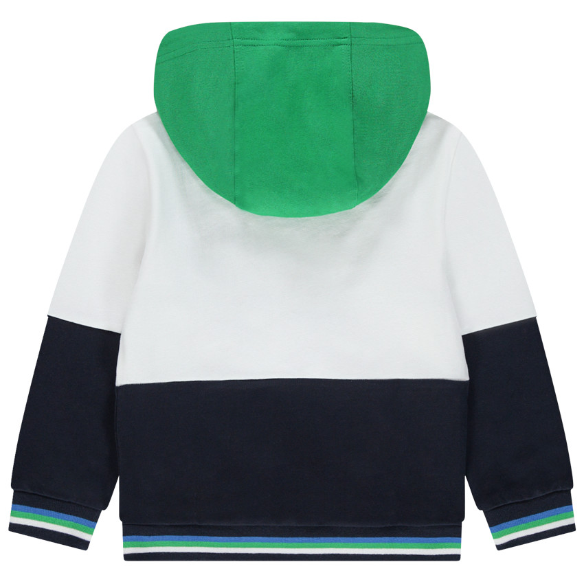 Φανελένιο φούτερ με κουκούλα, τυπωμένη φράση και τσέπες 