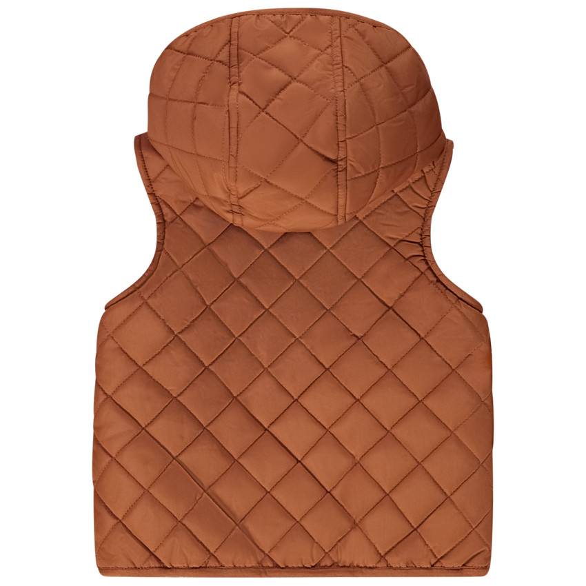 Αμάνικο μπουφάν με επένδυση sherpa για bebe αγόρι 