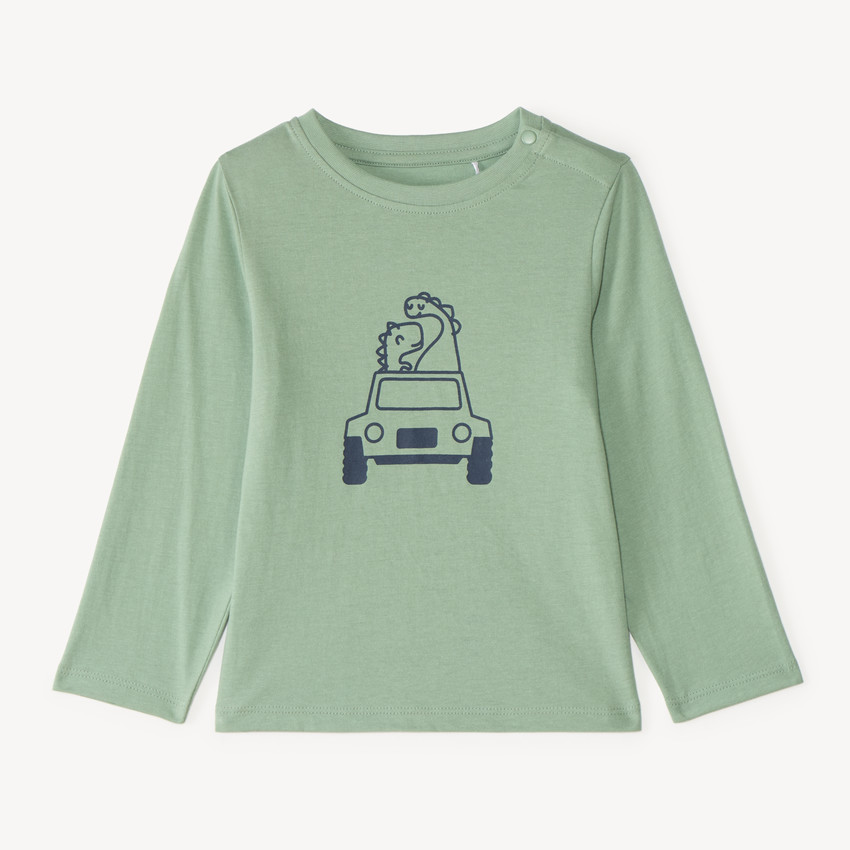 T-shirt με μακριά μανίκια για μωρό αγόρι με σχέδιο δεινόσαυρου 