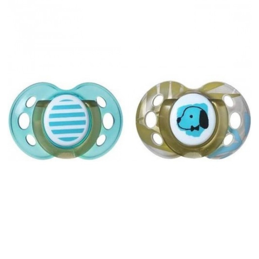  Σέτ 2 πιπίλες σιλικόνης Moda για 18-36 μηνών 