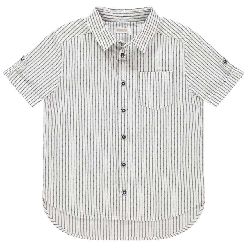 Πουκάμισο ριγέ σε όλη την επιφάνεια 