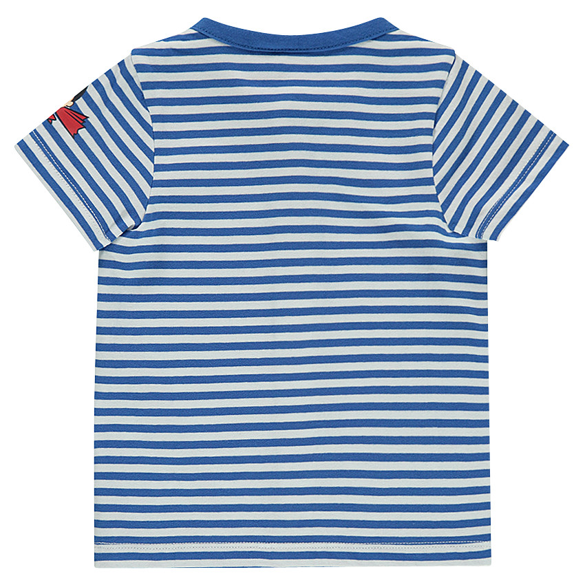 Κοντομάνικη ριγέ μπλούζα από ζέρσεϊ με στάμπα Superman JUSTICE LEAGUE - CHIBI 