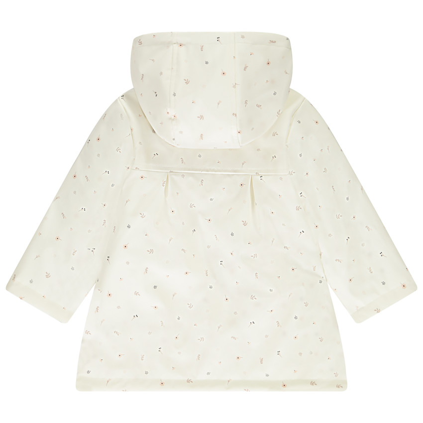 Παιδικό parka αδιάβροχο με λουλουδάτο σχέδιο για bebe κορίτσι 