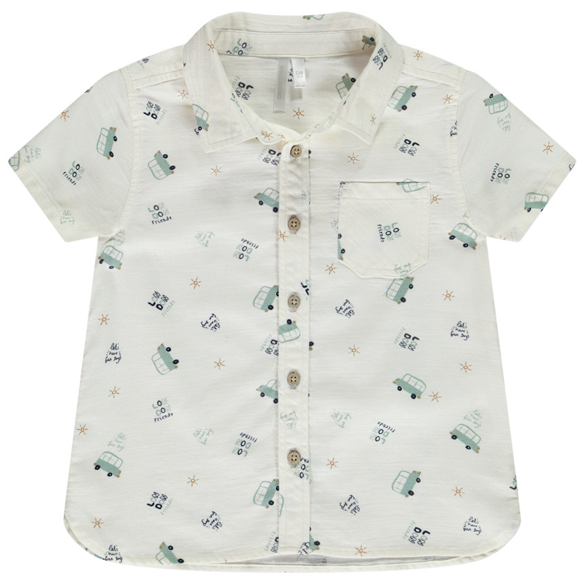 "Κοντομάνικο πουκάμισο με εκτύπωση London για μωρό αγόρι" 