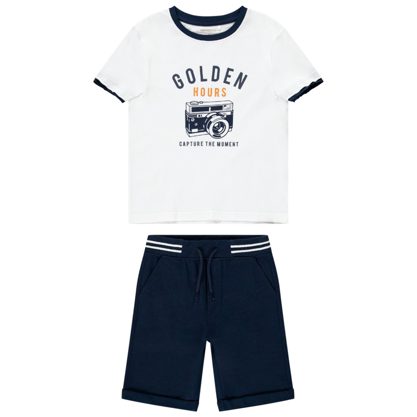 Σετ πλαζ βαμβακερό για αγόρι 