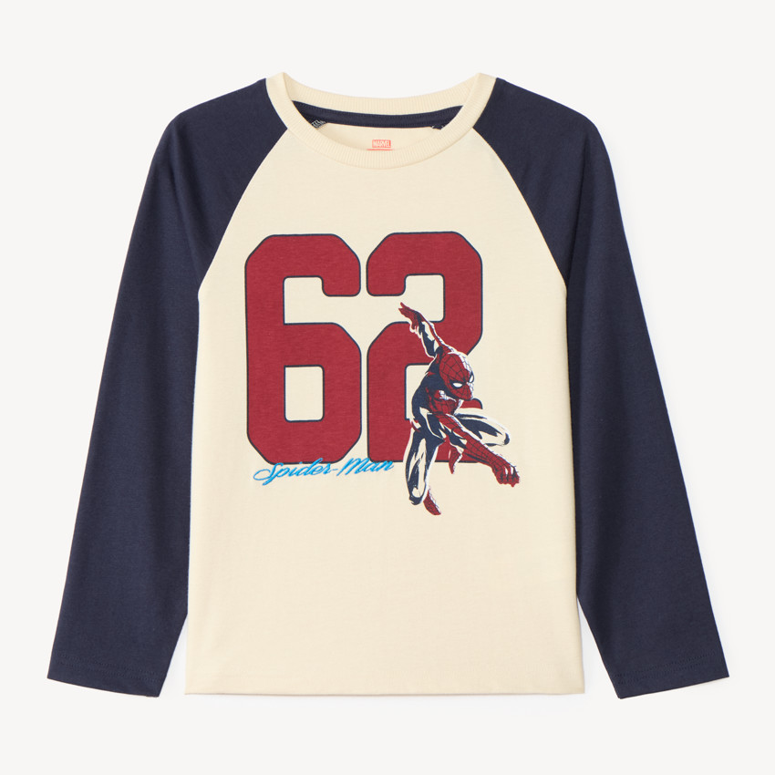 T-shirt baseball garçon à manches longues Spider-Man Marvel 