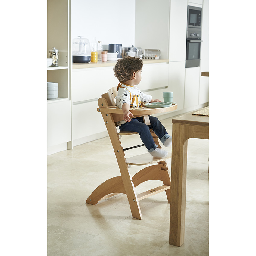 Εξελιγμένη καρέκλα φαγητού Zeta 2 με δίσκο - Γκρι ανθρακί 