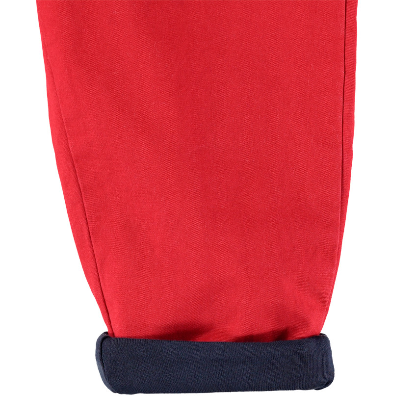 Παντελόνι με ζέρσεϊ επένδυση και λάστιχο στη μέση 