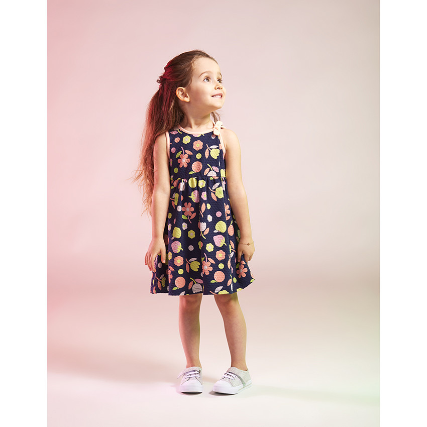 Αμάνικο φόρεμα με floral σχέδιο για bebe κορίτσι 