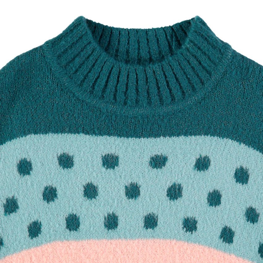 Pull en tricot à motifs jacquard 