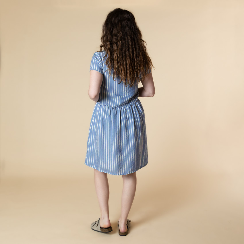 Φόρεμα εγκυμοσύνης και θηλασμού ριγέ 