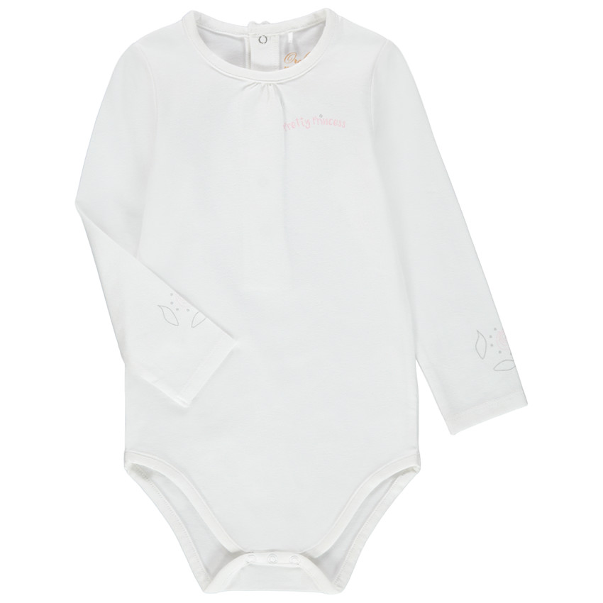 Μακρυμάνικο φορμάκι από βιολογικό βαμβάκι με φαντεζί στάμπες 