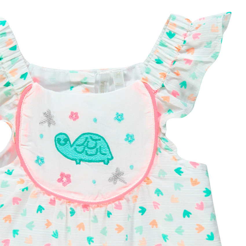 Combi μακρύ με σχέδιο all-over και κεντημένη χελώνα 