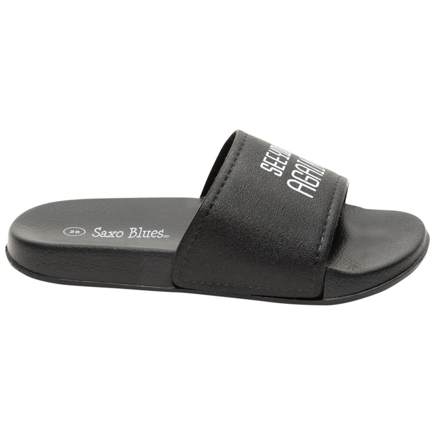 Μπότες με μαύρη πλέξη και μήνυμα για αγόρι 