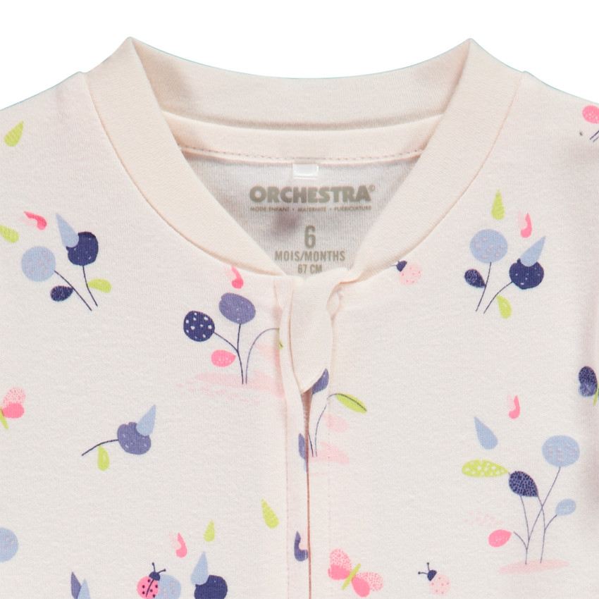 Dors-bien en jersey imprimé fleuri pour bébé fille Main Dors-bien en jersey imprimé fleuri pour bébé fille
