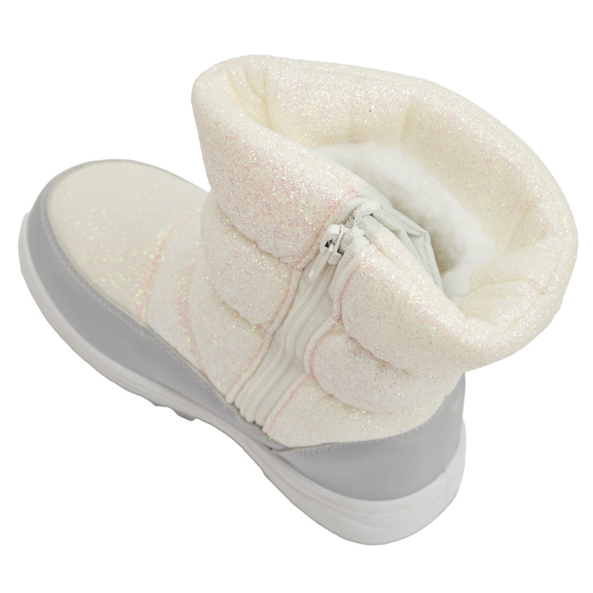 Μεταλλικά και πλεκτά après-ski για κορίτσι 