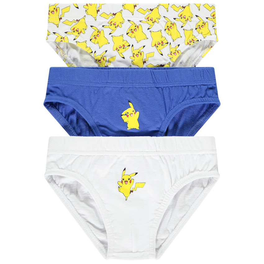 Σετ από 3 σλιπ Pikachu Pokémon για αγόρι 