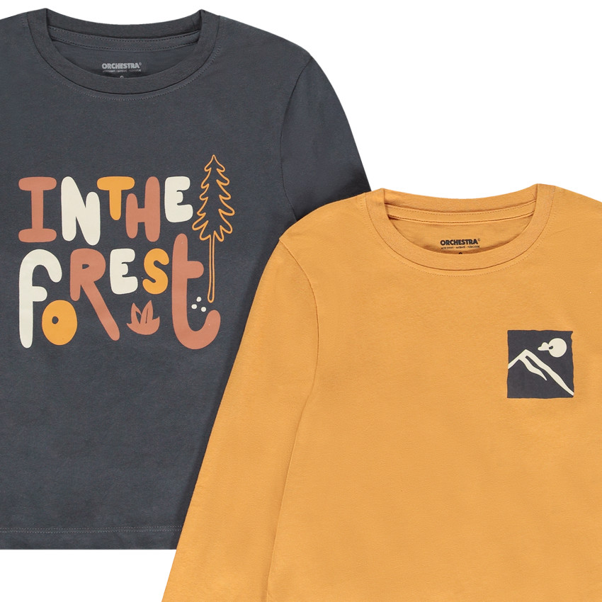 Σετ από 4 φαντεζί μπλουζάκια μακρυμάνικα για αγόρι 