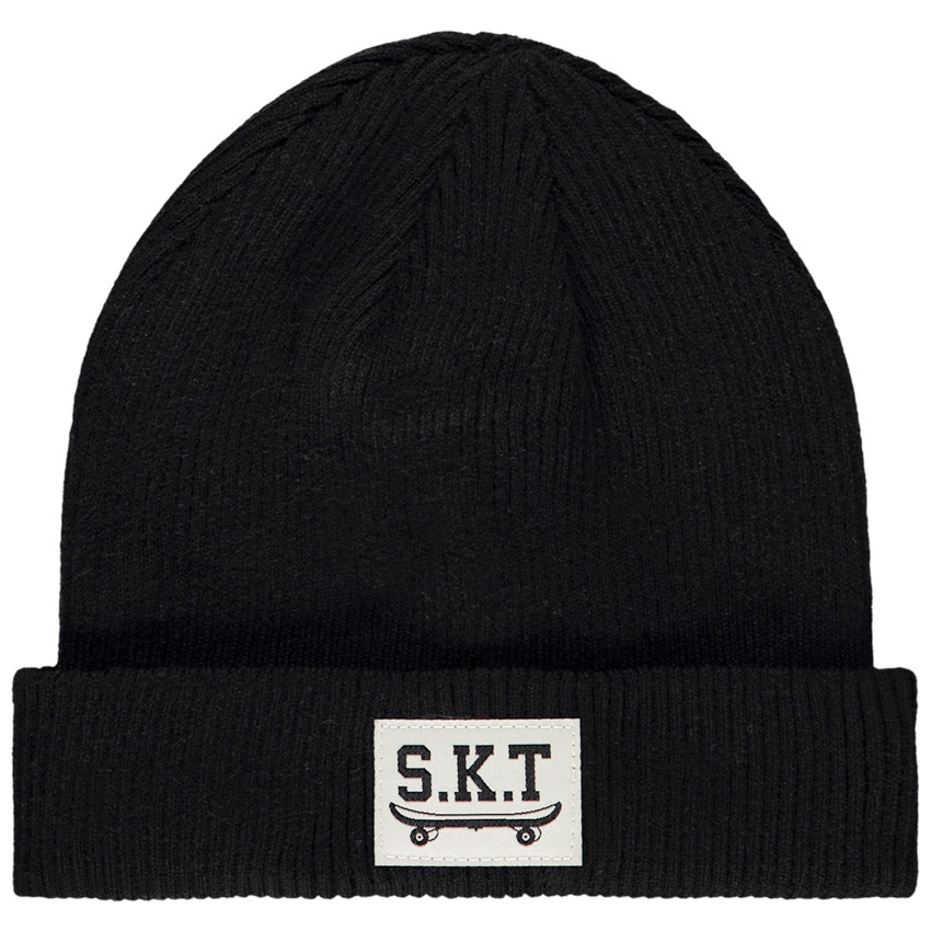 Πλεκτός σκούφος με ετικέτα skate για αγόρι 