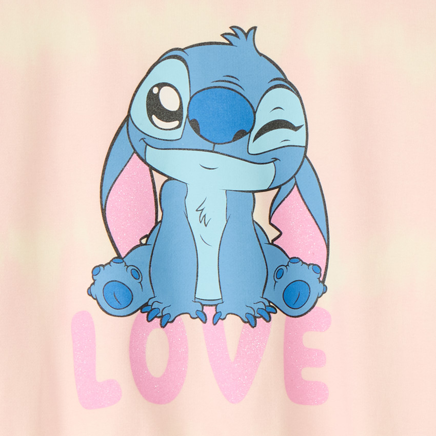 Φούτερ oversized με στάμπα Stitch Disney για κορίτσι 