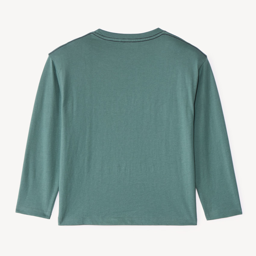 T-shirt μακρυμάνικο αγοριών oversized με 3D κέντημα φαντασίας 