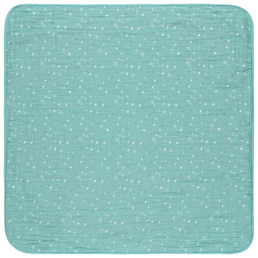 Κουβέρτα από βαμβακερή γάζα με print αστέρια 