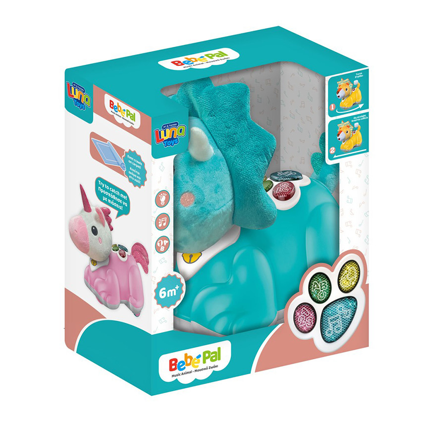 Ζωάκι Μουσικό Luna Toys που Μπουσουλάει  - 1τμχ 