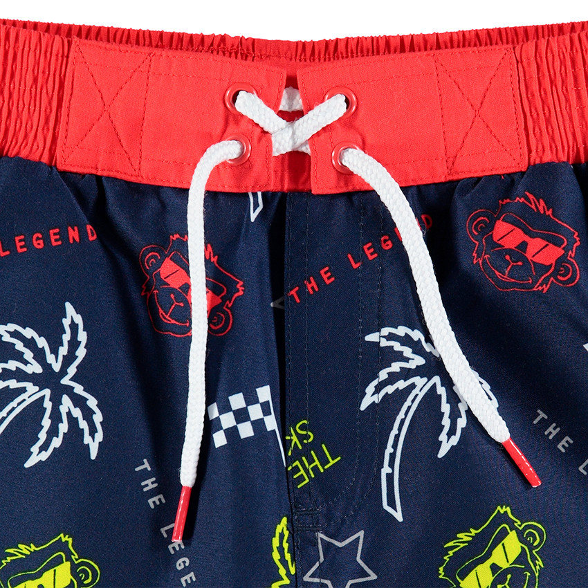 Μαγιό-βερμούδα με εμπριμέ μοτίβο σε όλη την επιφάνεια 