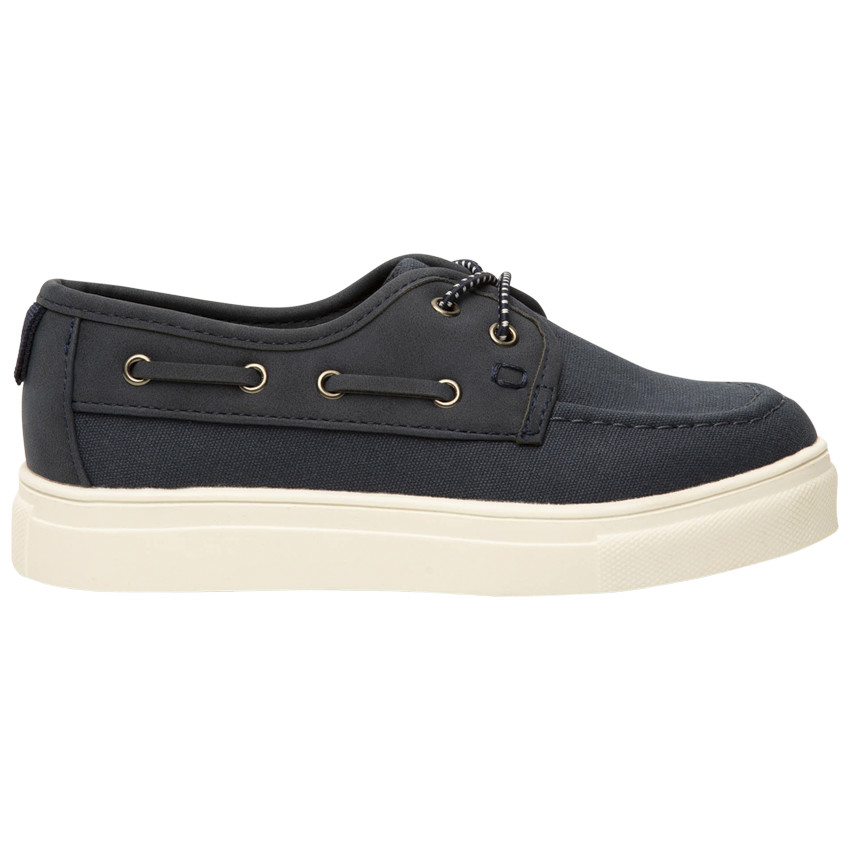 Χαμηλά αθλητικά παπούτσια από δύο υλικά με ελαστικά κορδόνια για αγόρι 