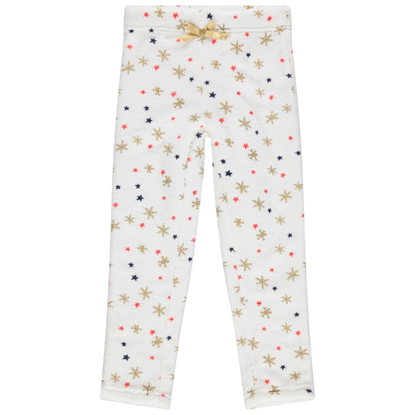 Pyjama de Noël en sherpa avec sequins dorés 