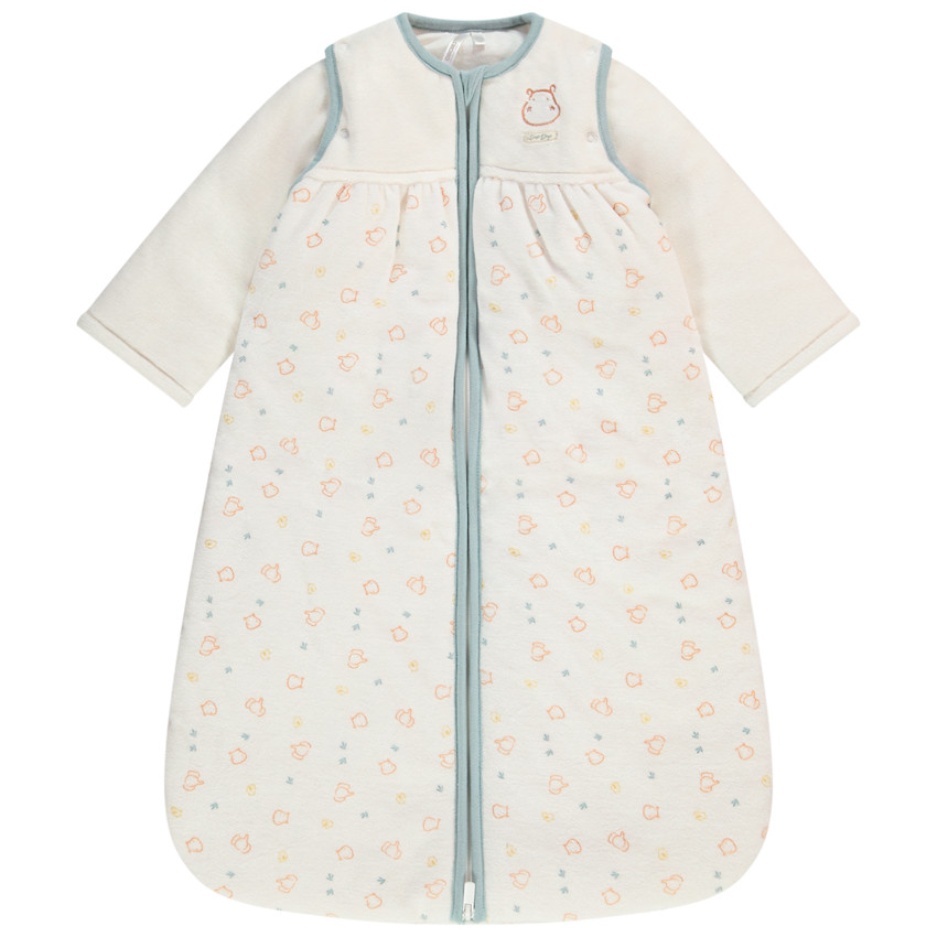 Υπνόσακος με αφαιρούμενα μανίκια βελουτέ TOG 3 για μωρό 
