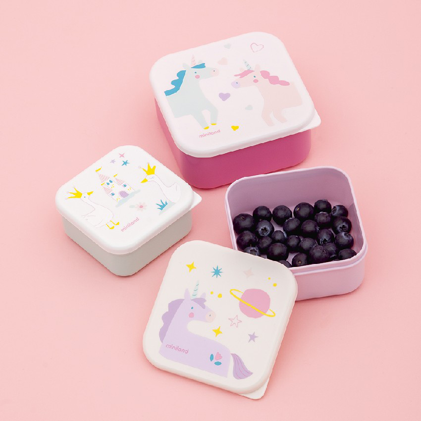 Σετ Παιδικά Δοχεία Φαγητού Snack Box Fantasy 