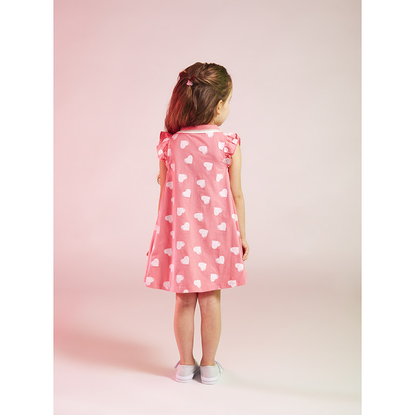 Φόρεμα polo από jersey με σχέδιο για κορίτσι 