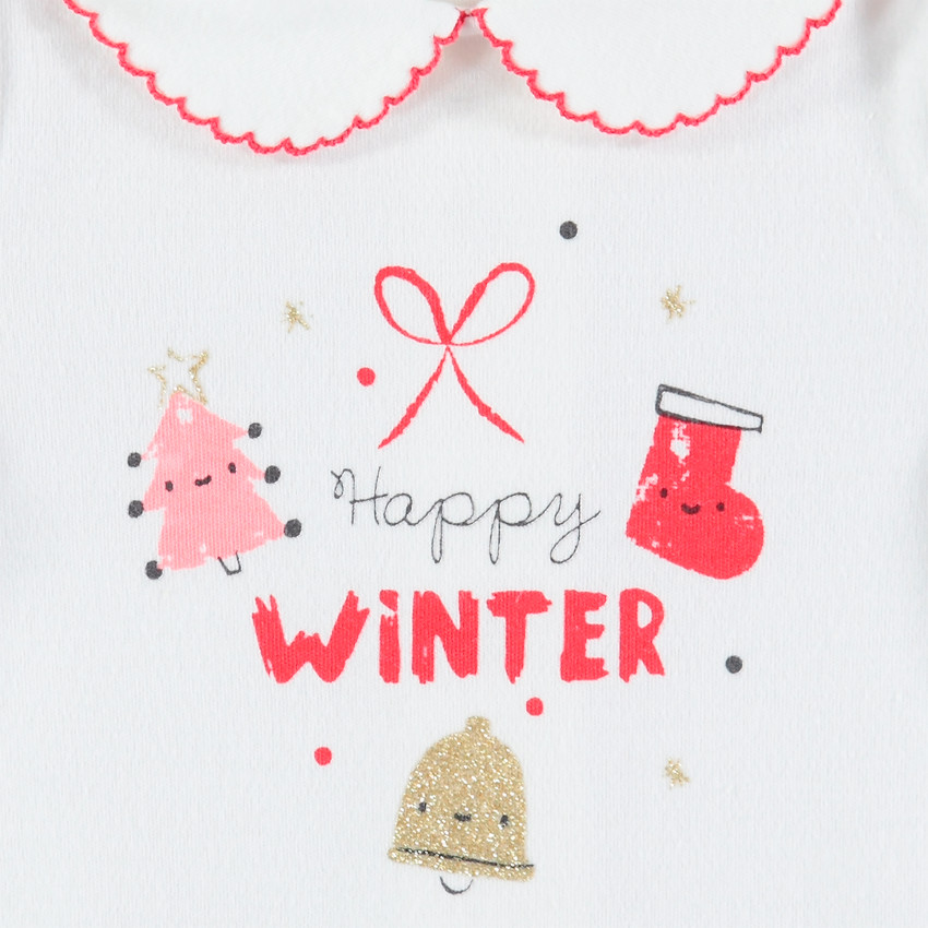 Body manches longues à imprimés esprit Noël 