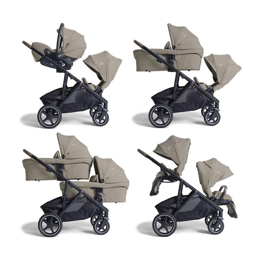 Poussette évolutive avec panier shopper Versiti sandstone 