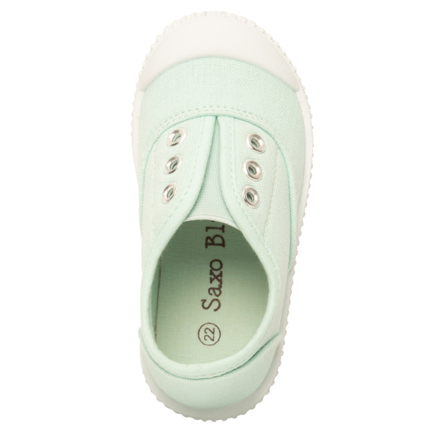 Χαμηλά αθλητικά παπούτσια πάνινα με ελαστική γλώσσα για bebe κορίτσι 