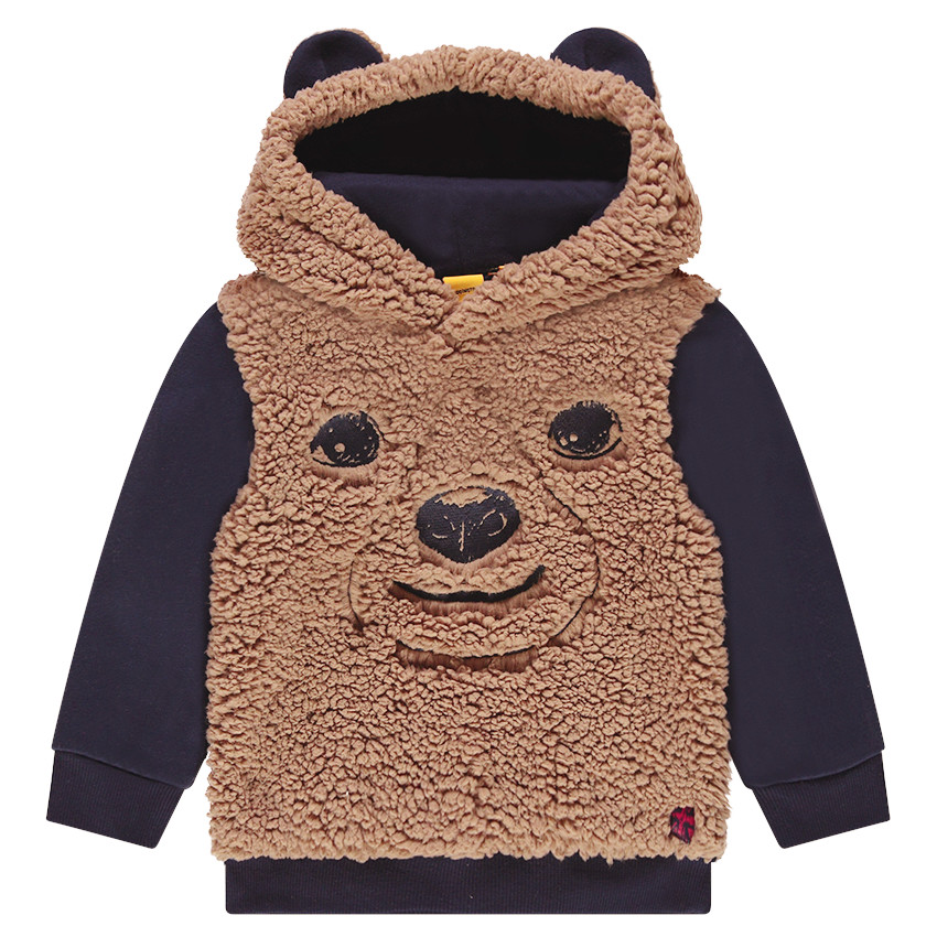 Φούτερ από sherpa με κουκούλα και ραμμένα αυτάκια ©Paddington  