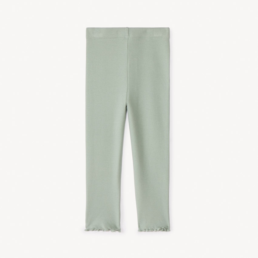 Καλσόν μονόχρωμο côtelé με κουμπιά για bebe κορίτσι 