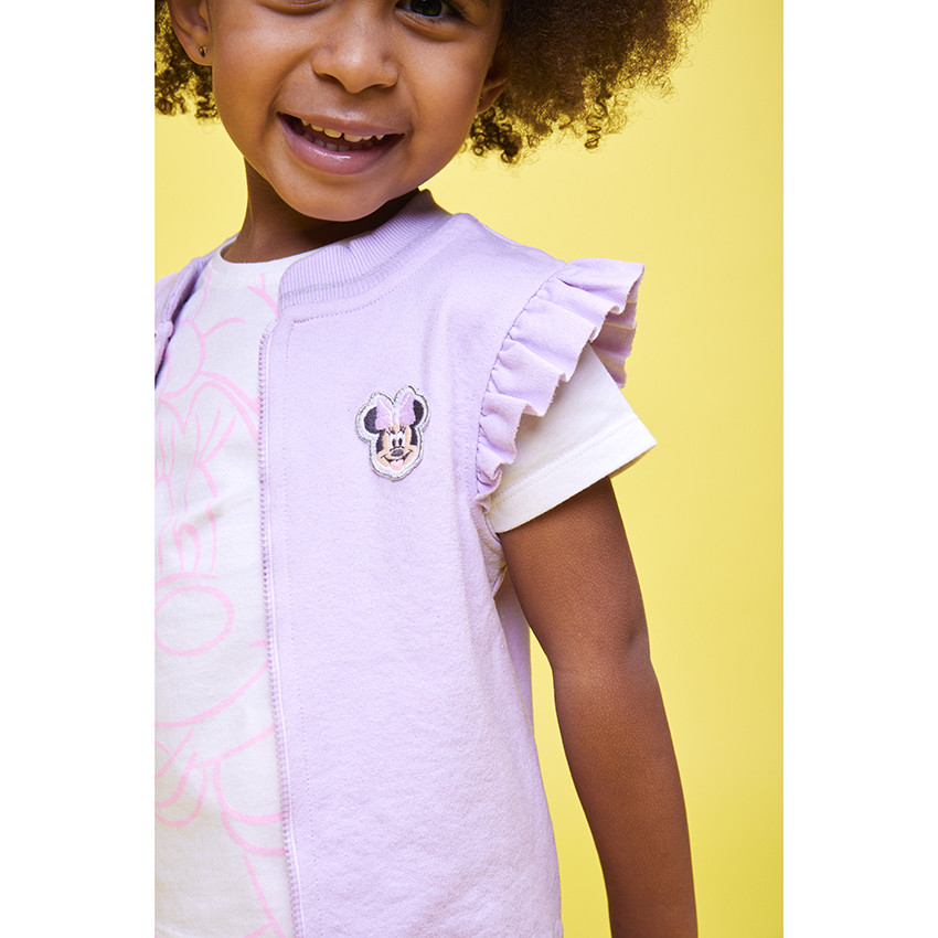 Σετ 3 τεμαχίων molletonné με ζακέτα Minnie Disney για bebe κορίτσι 