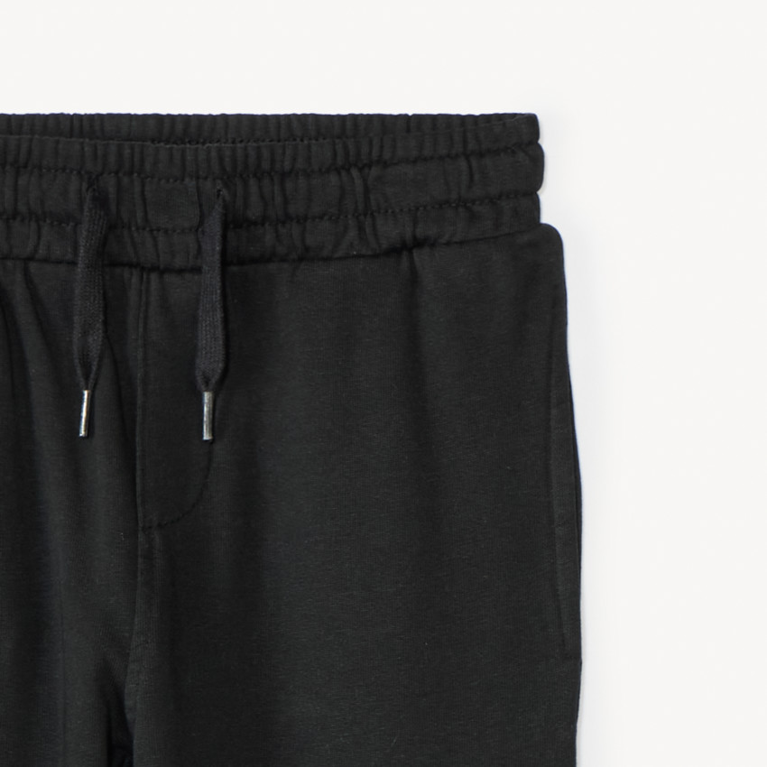 Jogging molleton uni brodé pour garçon 