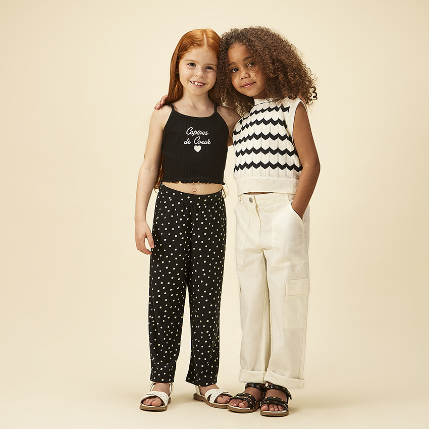 Παντελόνι με σχέδιο πουά για κορίτσι 