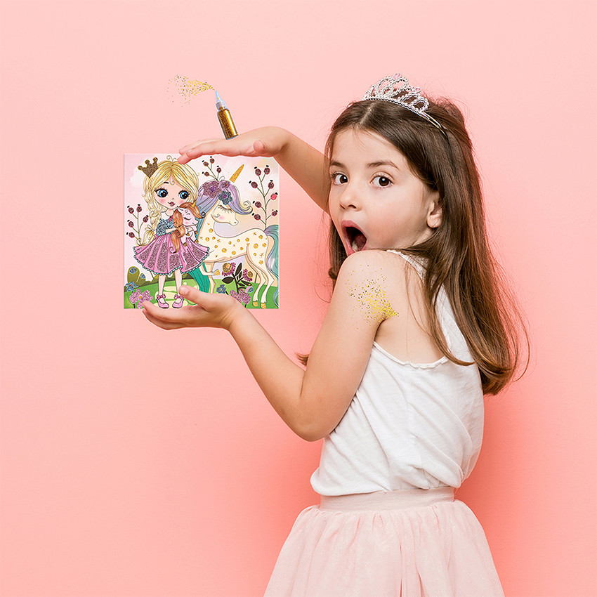 Χειροτεχνία Με Γκλίτερ Πριγκίπισσες Glitter Fantasy AS Art   