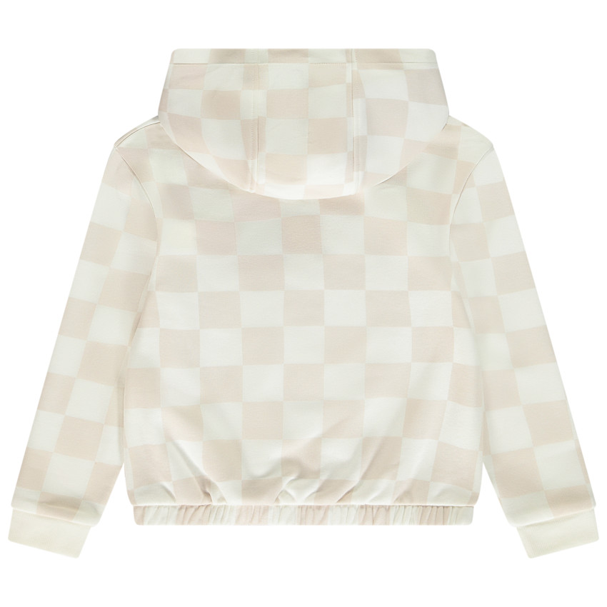 Φούτερ με σχέδιο damier και χρυσαφί print για κορίτσι 