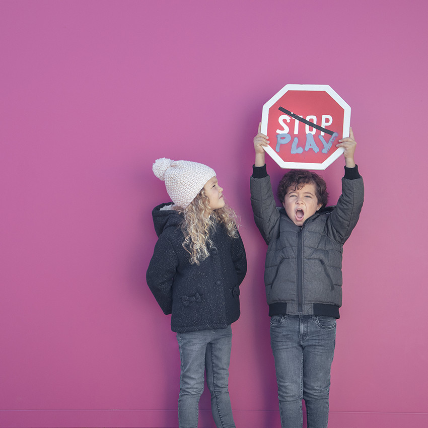 Παλτό πλεκτό με επένδυση από μικροπολάρ για αγόρι 