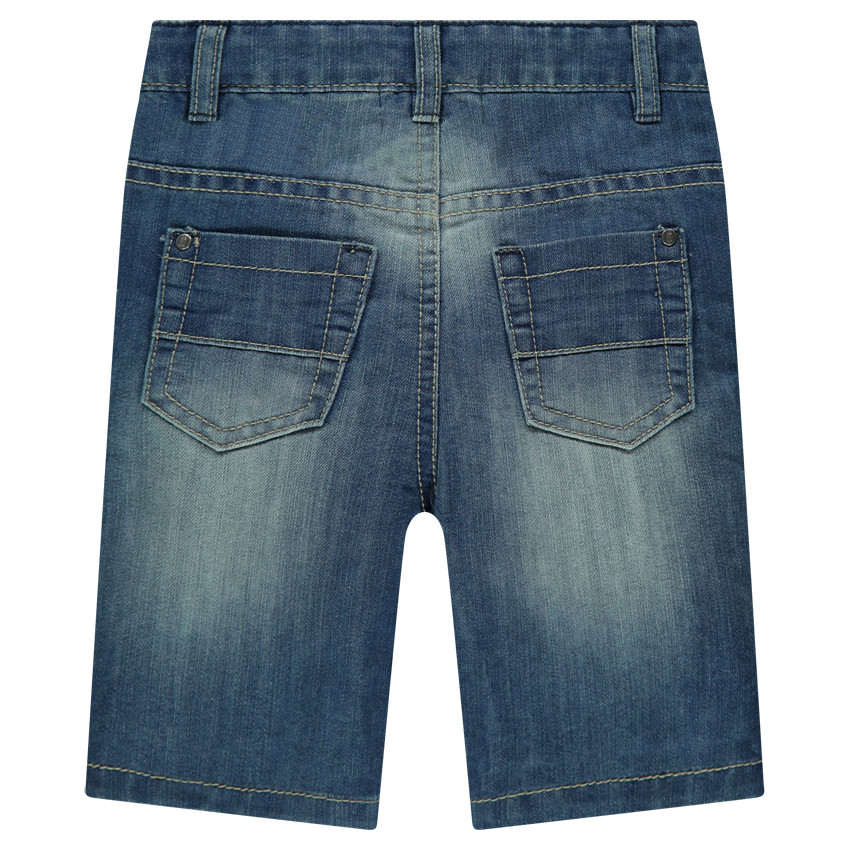 Τζιν βερμούδα με used όψη και μόνιμες τσακίσεις  Additional Τζιν βερμούδα με used όψη και μόνιμες τσακίσεις