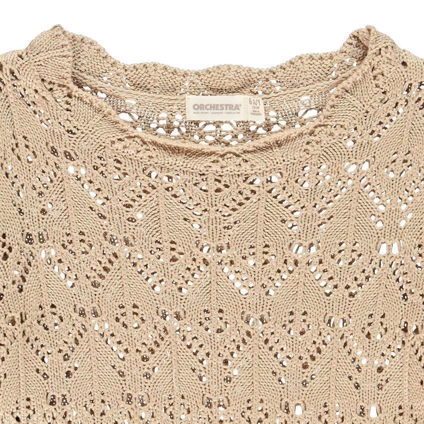 Πουλόβερ ajouré για κορίτσι 