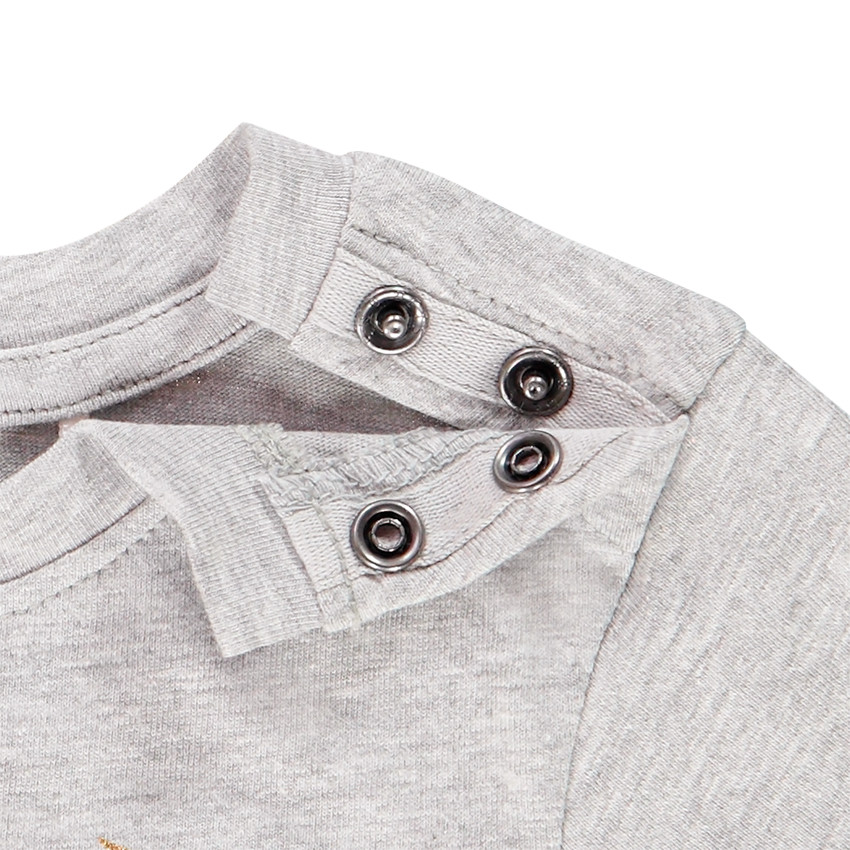 T-shirt κοντομάνικο σχέδιο Batman χρυσαφί για bebe αγόρι 