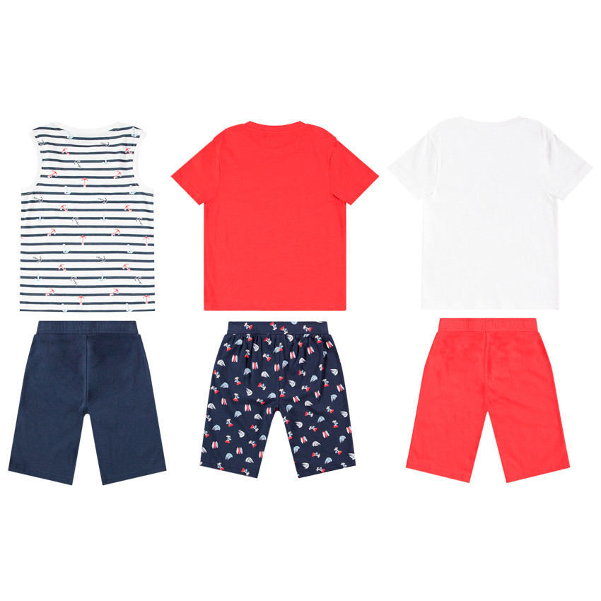 Σετ από 3 Πιτζάμες 2 κομμάτια jersey για αγόρι 